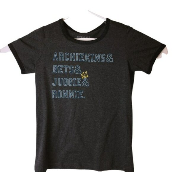 Riverdale Medium Gray T Shirt Cotton Casual Tee Short Sleeve Top M Archiekins - Picture 8 of 8